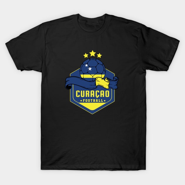 Curacao Football T-Shirt by footballomatic